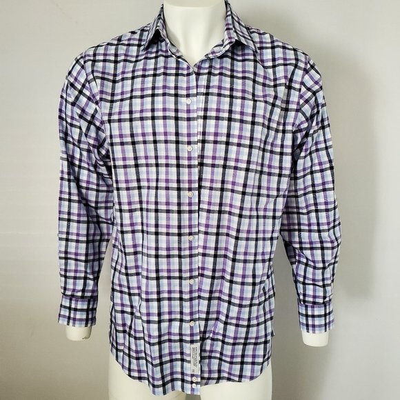 Nordstrom Button-Down Traditional Fit Size 16.5 35 - Picture 1 of 6